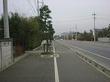 茶屋新田付近の歩道